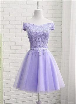 Picture of Lovely Off Shoulder Short Party Dresses, Cute Homecoming Dresses